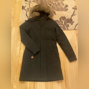 Burton Black Ski & Snow Jacket with Fur Hood